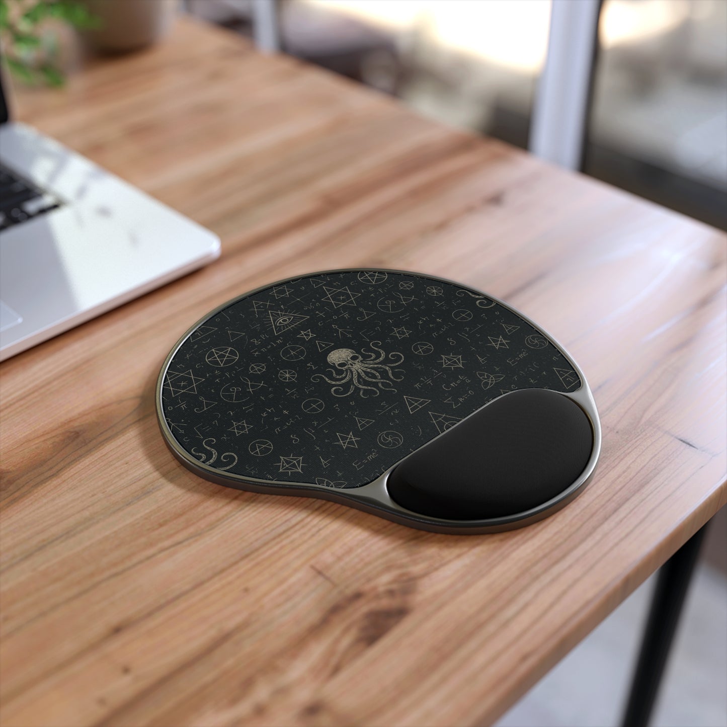 Mystical Cthulhu Mouse Pad with Wrist Rest, Gaming Mousepad, Office Desk Accessory, Unique Gift for Gamers, Dark Aesthetic Decor