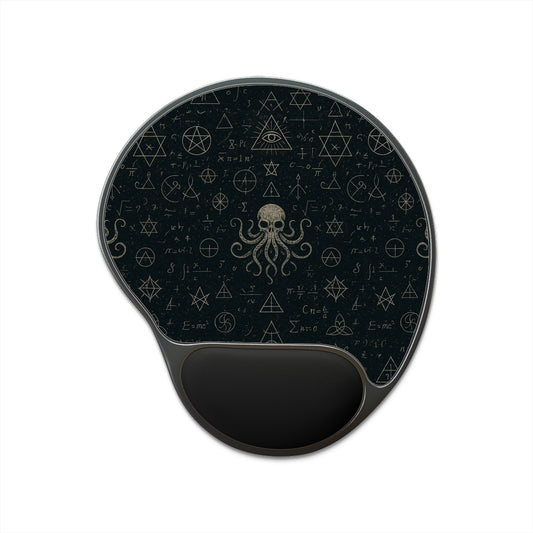 Mystical Cthulhu Mouse Pad with Wrist Rest, Gaming Mousepad, Office Desk Accessory, Unique Gift for Gamers, Dark Aesthetic Decor